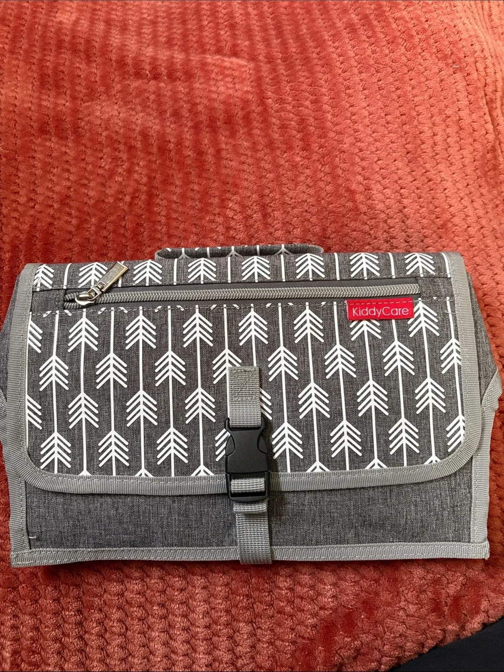 Skip Hop Gray and White portable changing pad